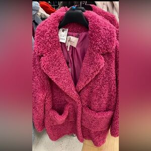 BCBG Fuchsia Teddy Jacket